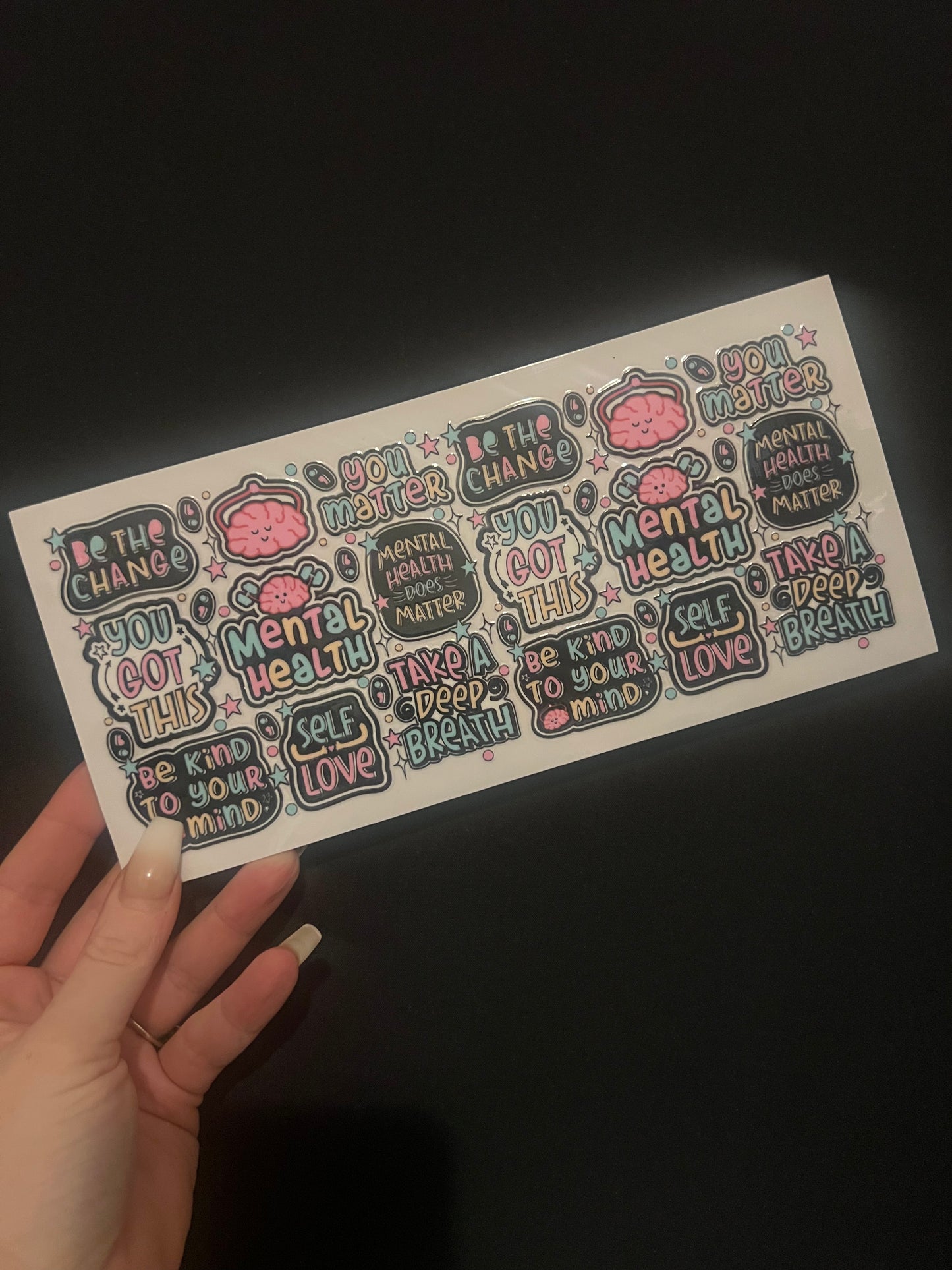 Affirmation / Mental health glassware