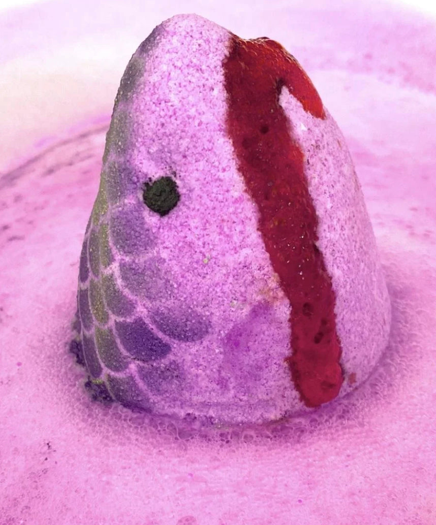 Mermaid shark bath bomb