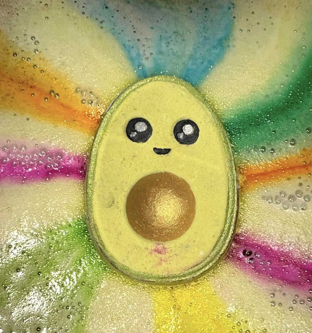 Avocado bath bomb