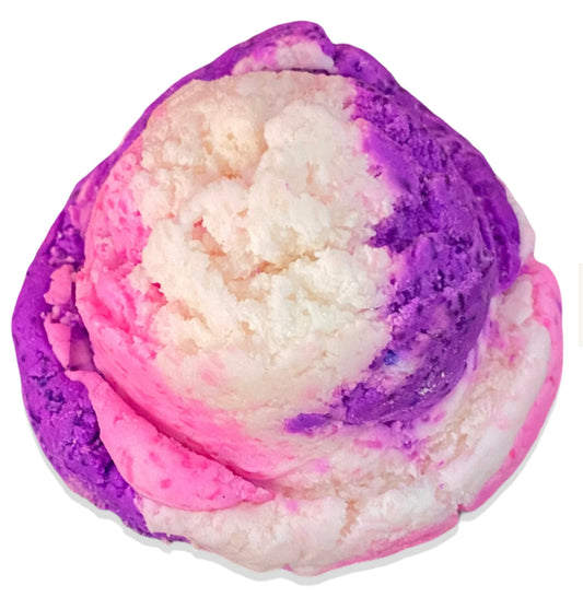 Black raspberry & vanilla bubble scoop